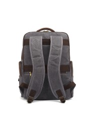 Men's Canvas Laptop Backpack School Bag 15.6" Waterproof Travel Bag