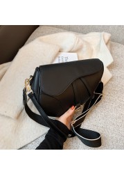 Famous Brand Handbags and Purses 2021 Luxury Designer Ladies Crossbody Shoulder Bag PU Leather Women Saddle Bag