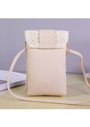 Beach Mobile Phone Bag Coin Purse Summer Mini Crossbody Vintage Female Handmade Straw Girls Small Shoulder Bag