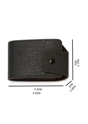 Men's and Women's PU Leather Card Holder, Multi-Pocket Protective Pocket Card Holder for Buses