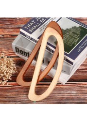 24cm Wood D Shape Bags Handle Wooden Purse Frame Hanger DIY Handbag Bag Handles