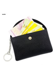 X7YA Women Girl PU Leather Purse Casual Wallet Coin Money Credit Card Key Holder Cash Bag