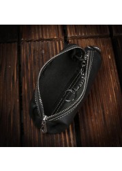 Car Keys Holder Genuine Leather Coin Purse for Men Key Wallets Women Housekeeper Plus Designer Keys Case with Keyschain