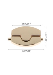 Rotary Closure Handbag Lock New Metal Closure DIY Replacement Bag Wallet Hardware Accessories