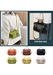 PU Leather Solid Color Flap Messenger Bag Design Lady Casual Flap Crossbody Bag For Women Christmas Gifts