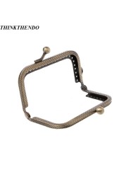 1PC Kiss Metal Frame Clasp Bracket For Coin Purse Bag Accessories DIY Bronze 8.5cm