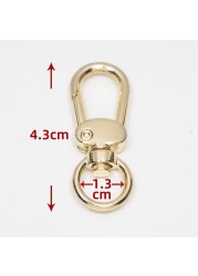 Metal Swivel Eye Snap Hook Trigger Lobster Clasps Clip for Leather Craft Bag Strap Belt Webbing Keychain DIY Luggage Accessories