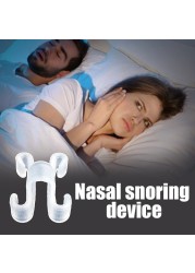 1/4pcs Magnetic Silicone Anti Snoring Stop Snoring Nose Clip Sleep Tray Sleep Help Sleep Apnea Protect Night Device