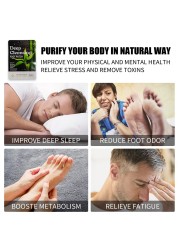 Detox Foot Patches for Stress Relief Deep Sleep Herbal Detox Natural Clean Body Detox Cleansing Herbal Adhesive Health Pads