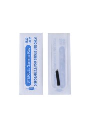 Super Sharp 0.18mm Black Nano Pin Microblading Needles Permanent Makeup Needle Eyebrow Manual Tattoo Needles Blade Embroidery 3D