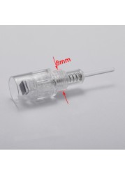 5/10/50/100pcs 8mm Screw Port Tattoo Cartridges Needle Microneedle Microneedle Microneedle For MTS Derma Micro Nano Needles