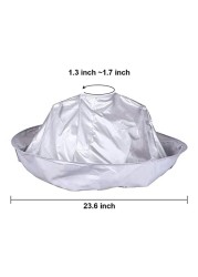 60cm Waterproof Hair Cutting Cloak Cape Salon Barber Hairdressing Cover Hair Collector Cloth Wrap Foldable Haircut Apron Hair