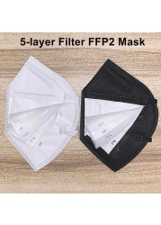 10-300pcs Reusable FPP2 Respirator Masks FFP2 Face Mask FFP2 Face Mask FFPP2