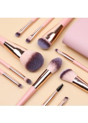 Zoreya 11 Makeup Brushes Set Eyeshadow Eyebrow Brush Beauty Make Up Blending Tools Concealer Cosmetic Tool