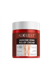 AUQUEST Varicose Veins Treatment Cream Relieve Fatigue Legs Dilatation Inflammation Felipe Vasculitis Spider Pain Relief Ointment Body Care 80g