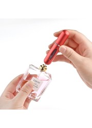 5ml Perfume Atomizer Portable Liquid Container For Cosmetics Small Aluminum Atomizer Coachella Empty Bottle Refillable For Travel