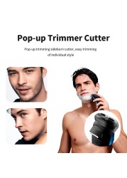 Electric Shaver 3D Floating Razor Rechargeable Shaver Wet Dry Dual-use Waterproof Fast Charging Men Beard Trimmer Tool