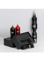 Mini Rocket Tattoo Machine Set 2pcs Wireless Tattoo Power Supply RCA Interface Rotary Tattoo Pen Kit