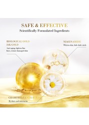 AUQUEST 24K Gold Eye Mask Anti Dark Circle Crystal Collagen Anti Aging Wrinkle Mask Remove Eye Bags Skin Care Korean Cosmetics