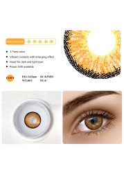 1 Pair 3 Tones Contact Lenses For Eye Popular Lens Eye Color USA Cosplay 12 Colors Cosmetic Contact Lens Fast Delivery