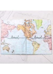 Portable Passport Travel Ticket Package Convenient Passport Bag Passport Case Travel Map Holder Protective Clip Travel Map