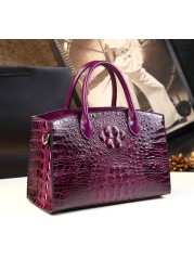 High quality luxury handbags for women, high quality crocodile pattern handbag