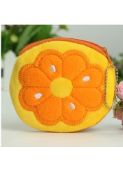 All Cartoon Fruits Coin Bag Clutch New 8cm Pineapple Orange Plush Coin Purse Purse Pouch; Baby Coin Bag Pouch Purse