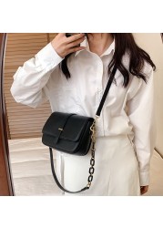 2022 New Women Crossbody Bags Solid Color Fashion PU Leather Women's Face Solid Color Shoulder Bag Female Messenger Bag