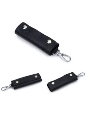 Retro Car Key Ring Holder Organizer Accessories Key Holder Leather Keychain Bag Purse Housekeeper Portable Men Key