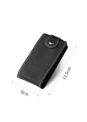 Genuine Leather Wallet with Key Clip for Men, Soft Leather Wallet with Pull Pattern for Home Keys, Keychain Holder, Wallet