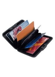 Waterproof RFID Printing Aluminum Wallet for Women Business Anti-theft Card Box Credit Card Holder Pocket