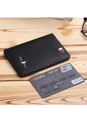 Men Wallets Men Wallets Thin Male Purse Card Holder gafskin Soft Small Purses New Design Vintage Men Short Slim Wallet