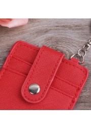 New Unisex Colors Portable ID Card Holder Bus Cards Case Cover Chain Key Ring Tool Holder Case Visit Door ID Badge Cards