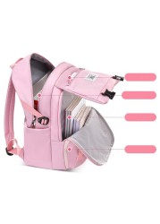 2021 Children Backpack New Large Capacity School Bags Teenagers Leisure Backpack Lightweight Wearable British Style