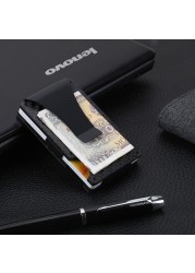 Rfid Carbon Fiber Mini Wallet Men Small Wallet Slim Thin Smart Pocket Card Wallet