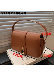 Luxury Designer Shoulder Crossbody Messenger Bag For Female Women Fashion Handbag Purses Branded High Quality Leather Flap Bag