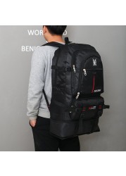 70L Men's Outdoor Hiking Backpack Travel Climbing Sports Bag Camping School Backpack Pack for Male Female Women