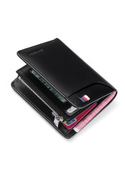 Williapolo Coin Purses Genuine Leather Men Wallet With Card Holder Short Wallet Zipper Wallets Casual Standard Wallets PL293