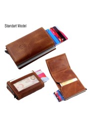 smart wallet business card holder genuine cowhide handmade smart automatic card holder men gift distributions card holder wallet wallet men card holder purse cards wallet money purse men's wallet id card holder men's wallets