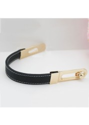 Handmade textile accessories 31cm length bag strap handle strap strap bag replacement strap slide bar PU bag handle