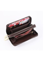 Luxury Brand Women Wallets Double Zippers Coin Bag Mobile Phone Bag Fashion Clutch Wallet Female Money Bag carteras para mujer