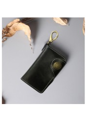 Leather Key Holder Handy Key Case for Men Women Key Organizer Wallet Key Holder Wallet Key Holder Birthday Wedding Favor Gifts