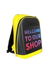 LED Display Backpack Wireless Business Travel School Bag for Laptop Women Men Outdoor Walking Panel WiFi