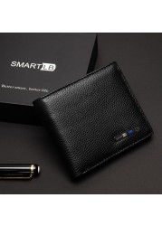 SmartLB Leather Mini Card Holder Best Gift for Man and Woman Anti-theft Wallet GPS Anti-lost Bluetooth Tracker Free Shipping