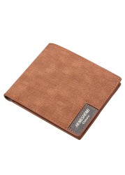 New men's wallet short casual canvas thin wallet business men's wallet