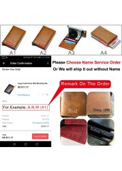 Carbon Fiber Card Holder Wallets Men Customize RFID Black Magic Tri-fold Leather Slim Small Wallet Small Money Bag Male Purse 2021