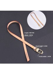 BAMADER 38.5cm Detachable Handle Bag Replacement Bag Belt Genuine Leather Shoulder Strap Bag Part & Fashion Strap Accessories