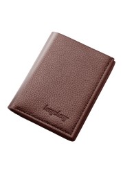 Men's Short Wallet Men Vertical Thin Wallet USD Driver's License Wallet Small Wallet