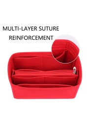 Fits Speedy25/30/35 Felt Clothes Bag Travel Liner Insert Organizer Handbag Large Purse Liner Portable Cosmetic Bags Handbag Shaper