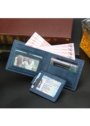 Men's Wallet Purse Money Bag Fashion PU Soft Leather Male Small Wallet Card Holder Hasp Coin Pocket Slim Wallet Wallet Men